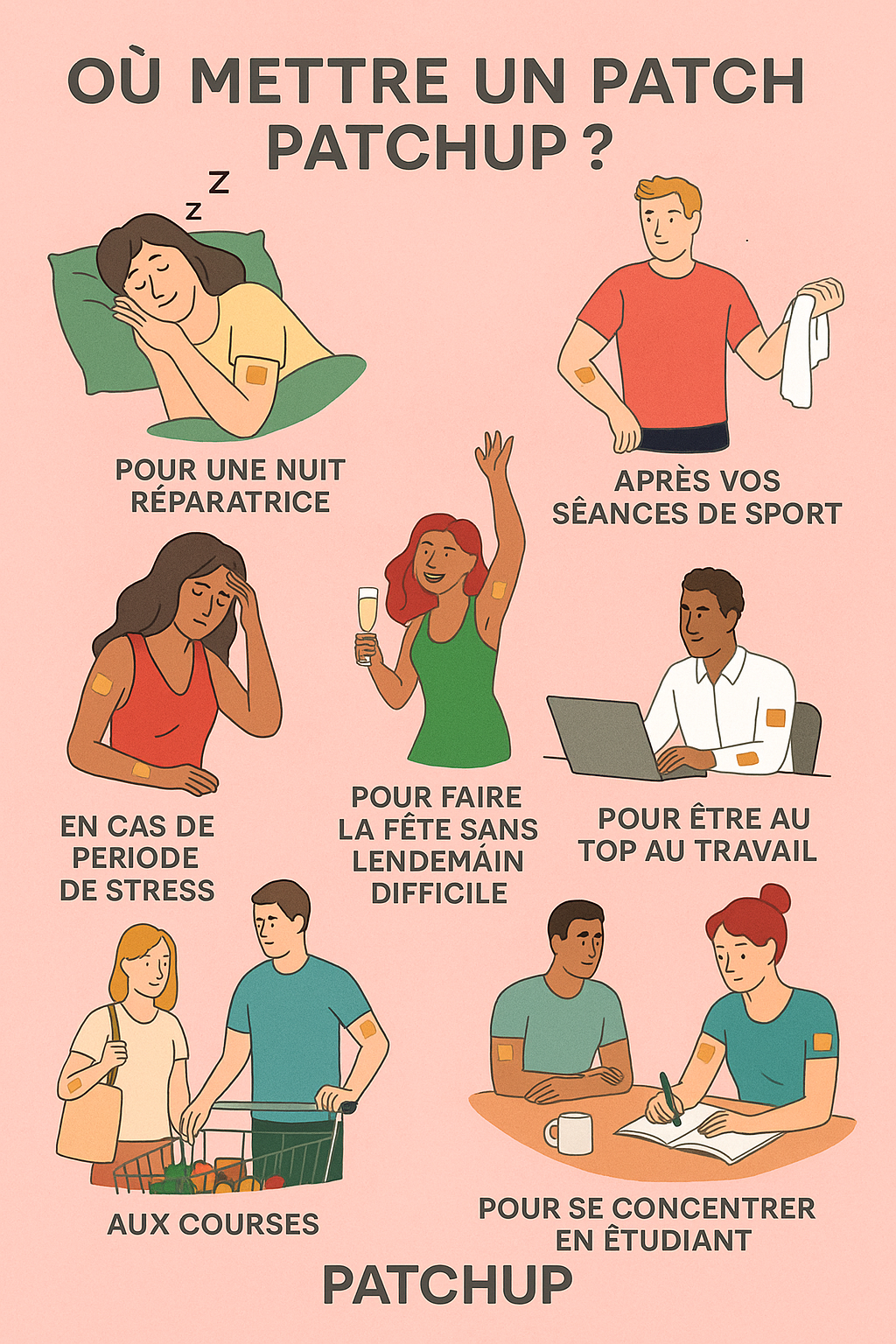 À quelle fréquence dois-je utiliser un patch PatchUp ?