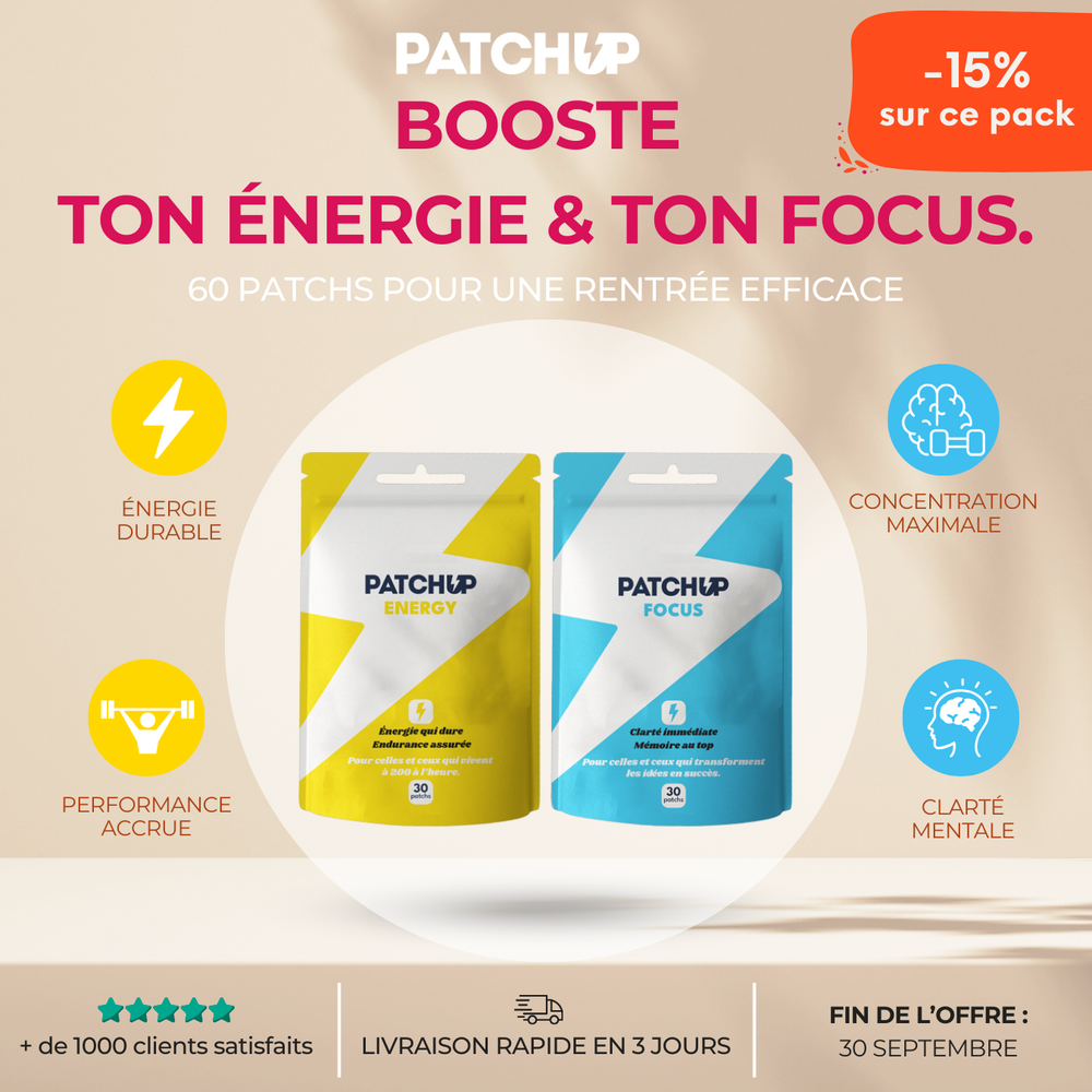 Patchup Energy + Focus — PROMOTION DE LA RENTRÉE